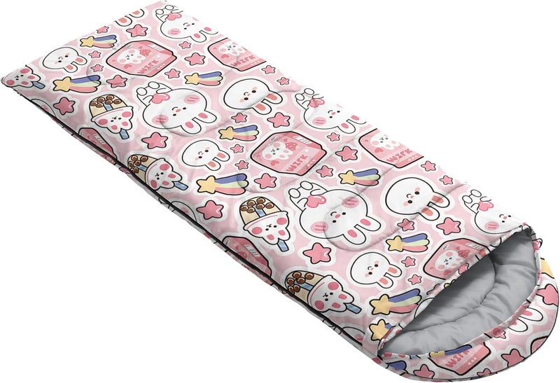 QOOMO Camping Sleeping Bags,3 Season Warm & Cool Weather,Lightweight,Waterproof Sleeping Bags for Adults & Kids,Traveling,and Outdoors,Camping Gear Equipment - Image 2